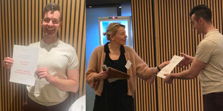 Bild zeigt feierliche Preisübergabe